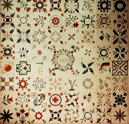 Album Quilt für Mary Hill, aus Maltaville, New York, 1847